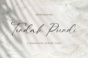 Tindak Pundi - Signature Script Font, a Script Font by StringLabs (Thumbnail 1 of 9)