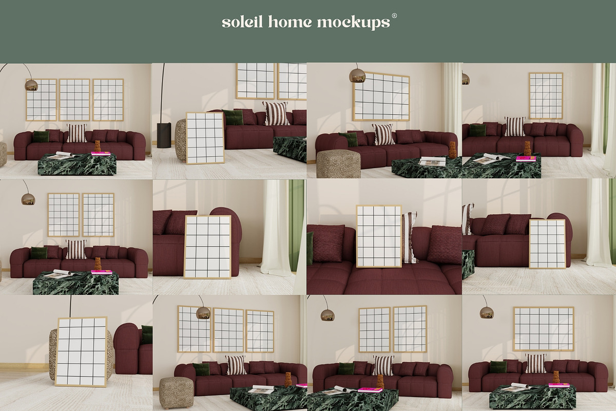 ODYSSEA | Vintage Frame Mockup SET, a Household Mockup by SoleilHomeMockups (Photo 11 of 11)