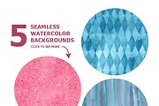 Watercolor seamless pattern, a Pattern Graphic by katyabuslaeva (Thumbnail 3 of 3)