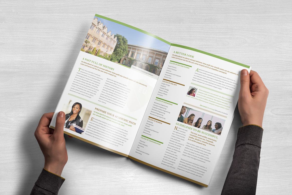 Educational Brochure Template, a Brochure Template by Carlos Fernando (Photo 3 of 6)