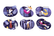 Addictions, bad habits concepts set, a Person Illustration by PaperTrident (Thumbnail 1 of 9)