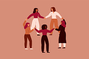Women in Unity for Women, a Person Illustration by Mary Long (Thumbnail 2 of 5)
