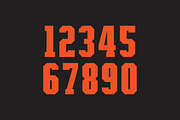 Unbreakable Numeral Set, a Sans Serif Font by Port Design Company (Thumbnail 3 of 7)