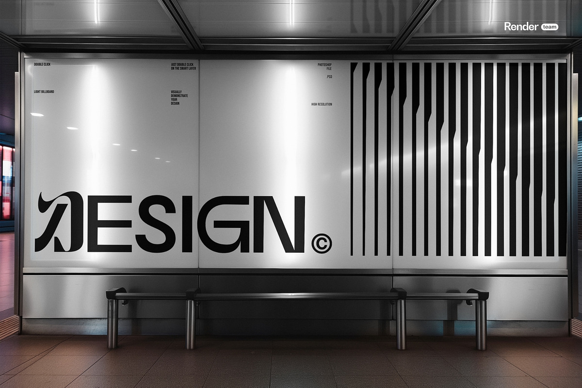 Digital Screen Advertising Mockup, an Advertising Mockup by Renderteam (Photo 3 of 12)