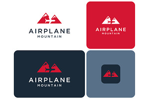 Airplane Mountain Logo, a Branding & Logo Template by ika trisiana