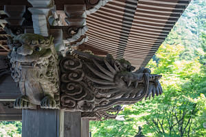 Dragon sculpture at Daisho-in Temple on Miyajima Island, Japan, an Architecture Photo by GoodGoods