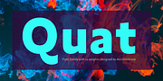 Quat, a Sans Serif Font by Ani Dimitrova (Thumbnail 1 of 15)