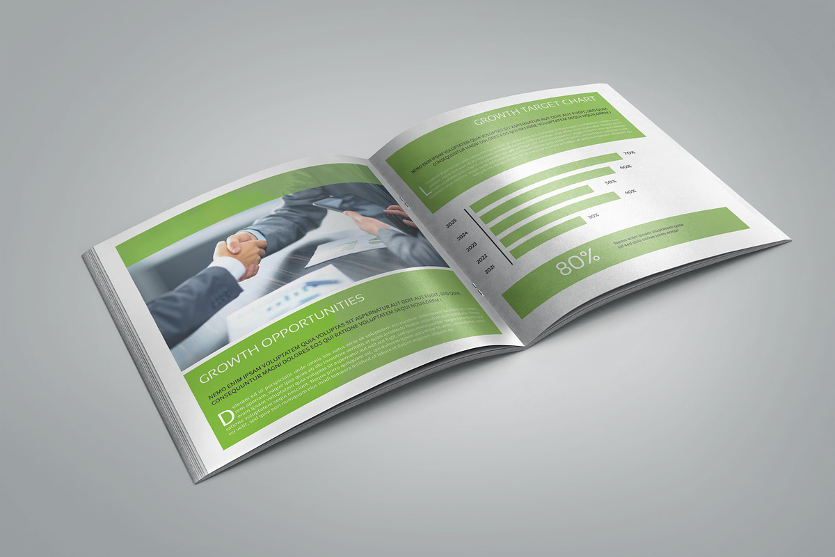 Square Business Brochure Template, a Brochure Template by retrographix (Photo 5 of 11)