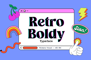 Retro Boldy - Retro Serif Display