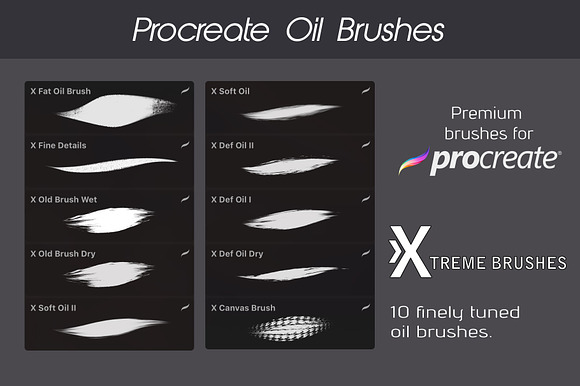 Procreate Oil Brushes preview 7