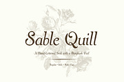 Sable Quill Hand Drawn Serif Font, a Font by Eclectic Anthology (Thumbnail 1 of 9)