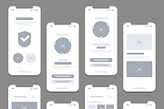 Mobile App Wireframe UI UX Design, a Wireframe Template by MightyDesign (Thumbnail 2 of 7)