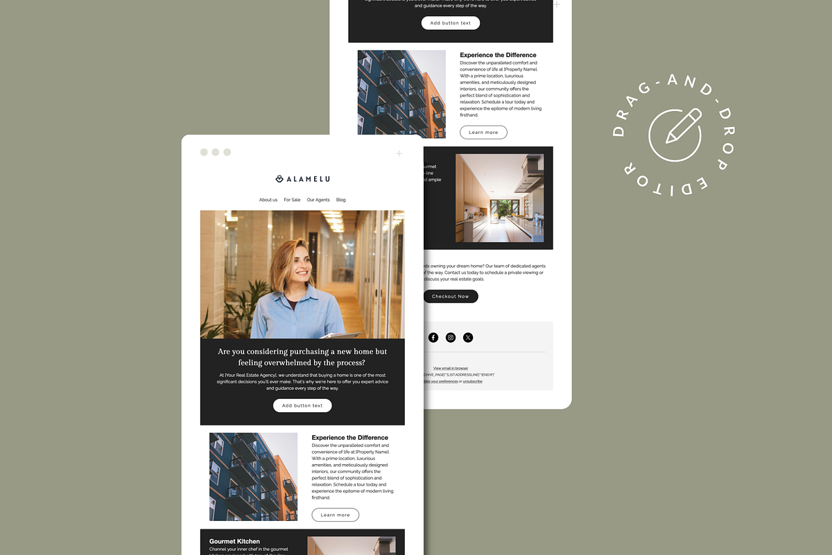 Real Estate Newsletter Template, an Email Template by Kala and Hansuja Studio (Photo 1 of 3)