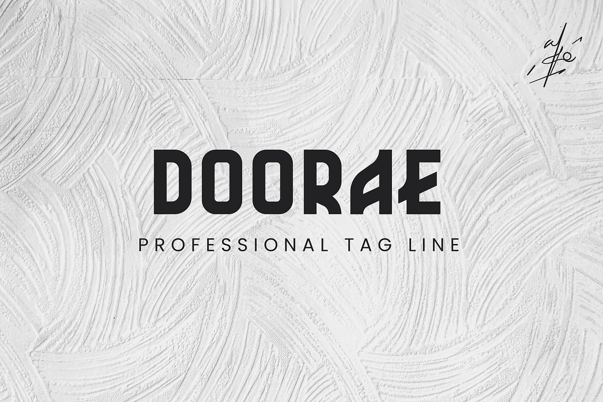 Doorae Font Sans Serif, a Sans Serif Font by Izalsye (Photo 1 of 7)