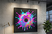 Kawaii Rainbow Donut Splash, a Shirt Mockup by Vector Stall (Thumbnail 15 of 15)