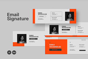 Modern Personal Email Signature, an Email Template by VectorVactory