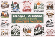 The Great Outdoors Vintage Bundle, a Graphic by Pet Cave (Thumbnail 1 of 8)