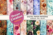 Abstract Watercolor Seamless Pattern, a Texture Graphic by Dream Creation (Thumbnail 1 of 6)