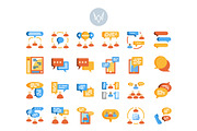 32 Social Communication Icon Sets, an Outline Icon by VINZENCE STUDIO (Thumbnail 3 of 4)