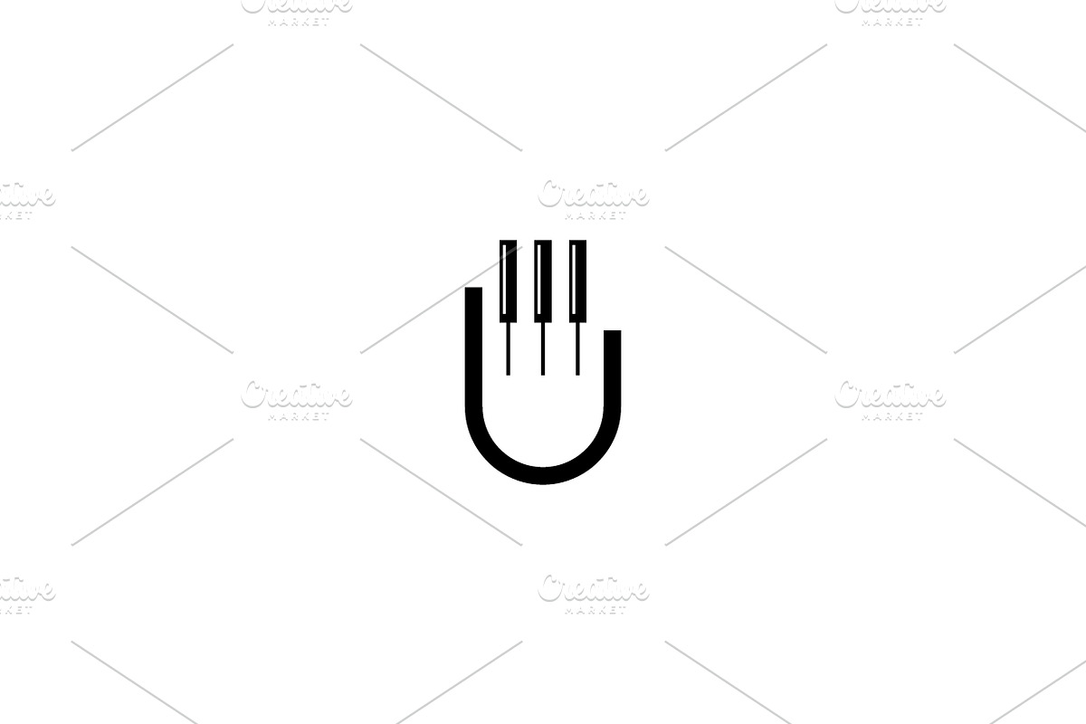Fingers piano logo design template, an Object Graphic by nicemorning (Photo 2 of 3)