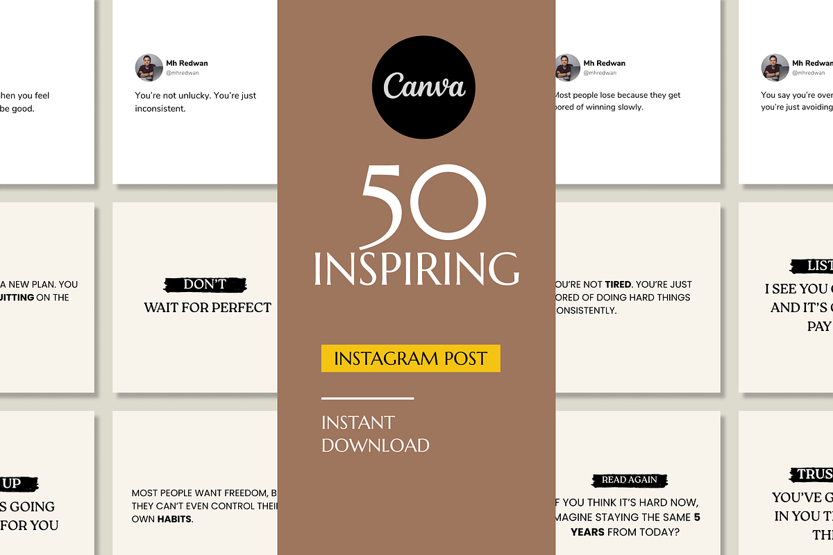 50 Inspiring Instagram Template