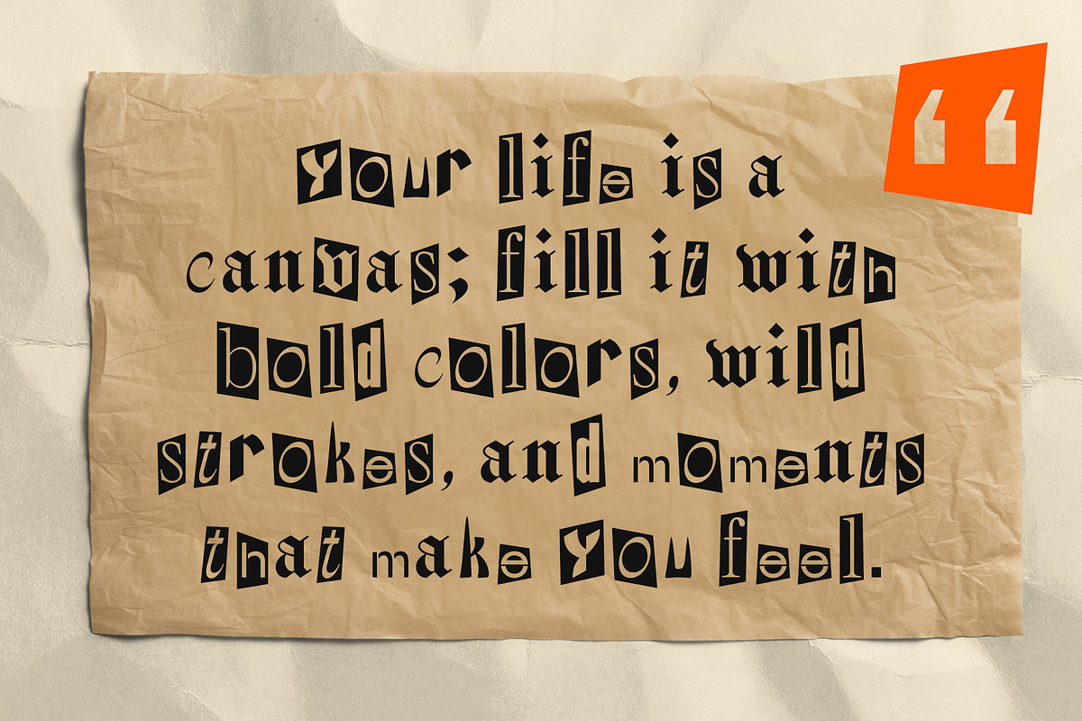 CS Benji – Collage Font, a Sans Serif Font by Craft Supply Co. (Photo 4 of 8)