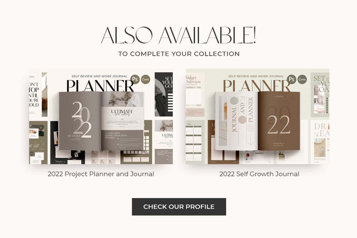 SALE 2024 Planner & Journal CANVA PS, a Magazine Template by Eviory (Photo 26 of 27)
