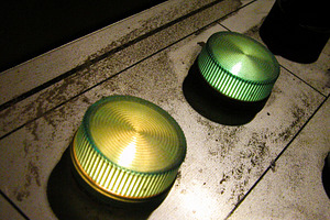 Vintage Factory Control Knobs on Dusty Panel, an Industrial Photo by Davizro's Market