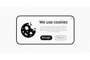 We use cookie landingpage silhouette