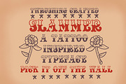 SLAMMER TATTOO SERIF BY TWRUSHING, a Serif Font by TWRUSHING (Thumbnail 2 of 2)