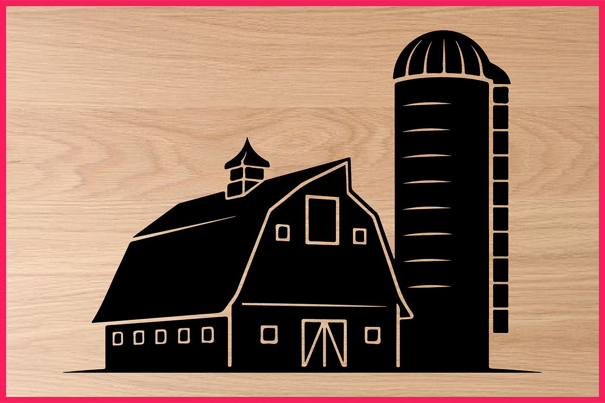 17 Farm Building Silhouette Vector, an Illustration by Designs_River (Photo 4 of 4)