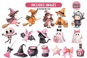 Pink Halloween Clipart, an Object Illustration by TatiMockup (Thumbnail 2 of 4)
