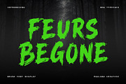Feurs Begone Spooky Horror Brush, a Handwritten Font by Maulana Creative (Thumbnail 1 of 7)