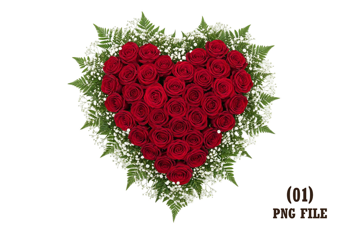 Valentine’s Day Floral PNG, an Illustration by DreamArtGraphic (Photo 1 of 6)