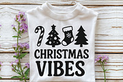 Christmas Vibes Merry Christmas Png, an Illustration by CraftArtStudio (Thumbnail 3 of 4)
