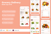 Grocery Delivery Mobile App UI Kit, an UI Kit Template by Betush (Thumbnail 2 of 3)