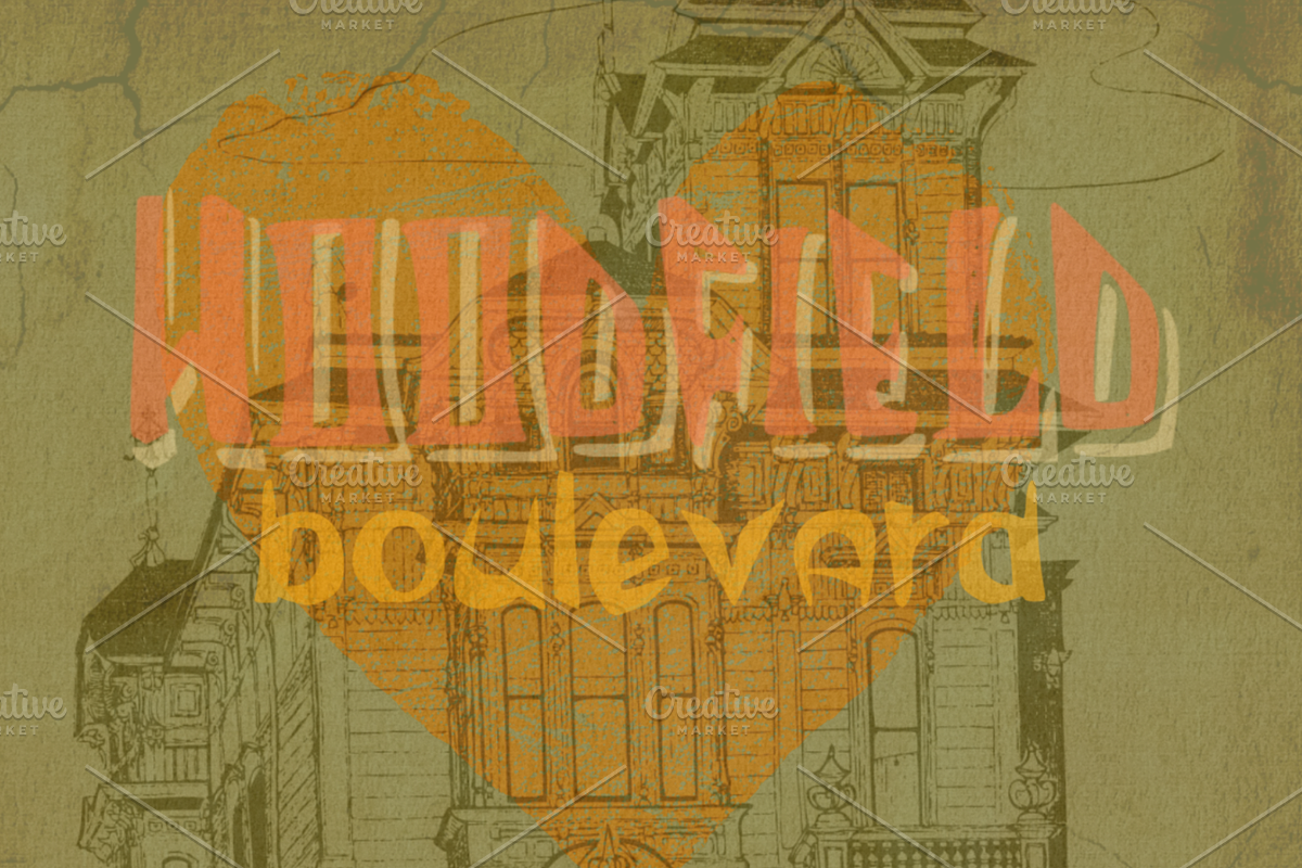 Gothic Love display font, a Script Font by C7 Studio (Photo 4 of 5)