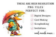 Quirky Duck Watercolor Clipart, an Illustration by DreamPrint404 (Thumbnail 7 of 7)