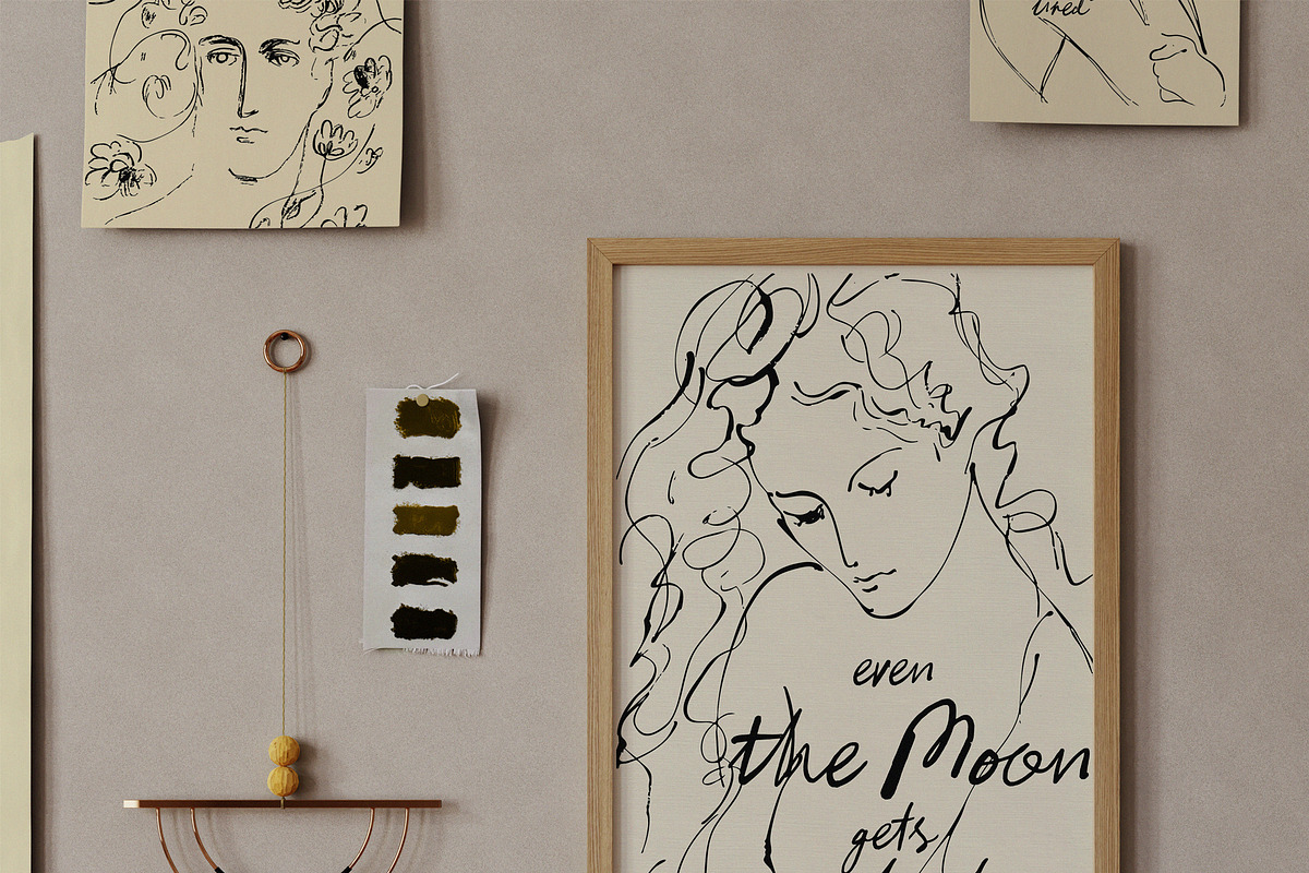 Melancholia - Minimalist Line Art, an Object Illustration by Purple (Photo 5 of 10)