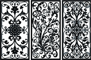 Floral Ornament Silhouette Panels, an Illustration by Designer_Momina (Thumbnail 12 of 20)