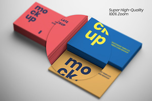 3 In 1 Business Cards Mockup