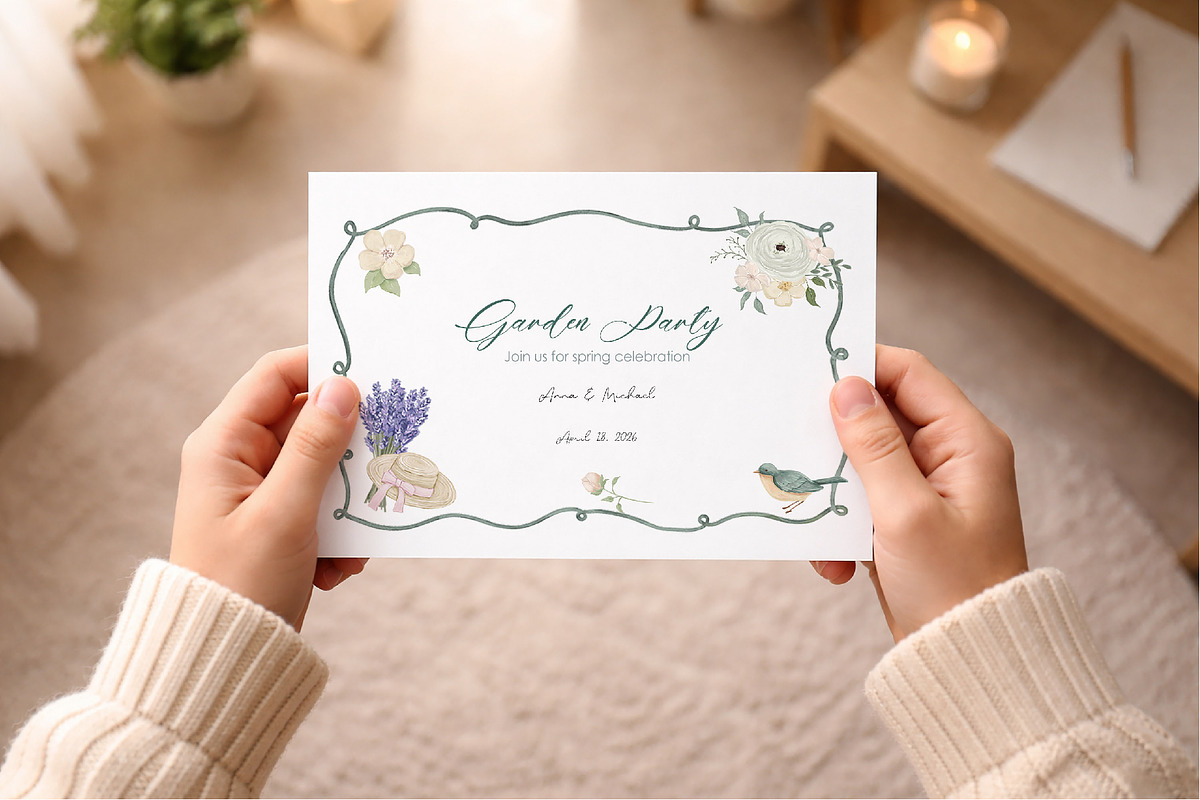 Cottagecore Vintage Floral Clipart, a Decorative Illustration by ElenaPlatovaArt (Photo 12 of 14)