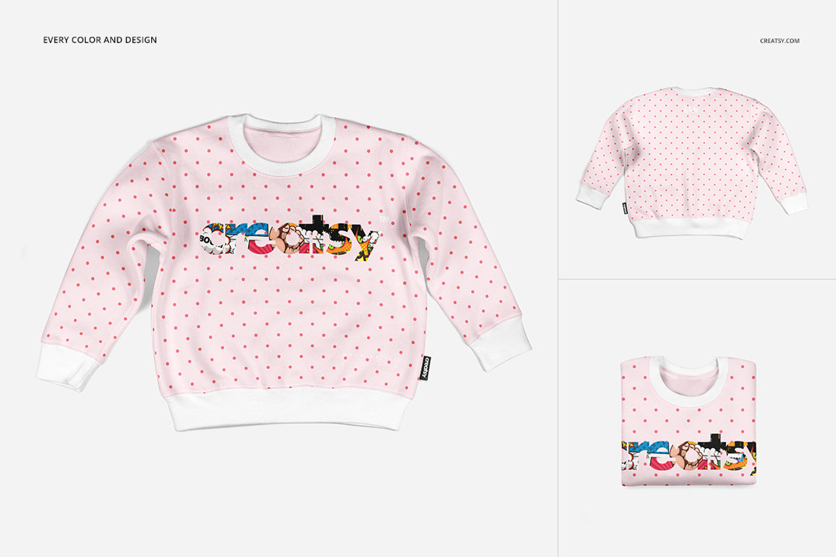 Baby Sweatshirt Mockup Set, a Hoody Mockup by creatsy4 (Photo 4 of 8)