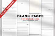 Notebook Lined Blank Paper Template, a Stationery Template by Design Zone (Thumbnail 1 of 6)