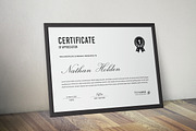 Clean Certificate Word, a Stationery Template by ResumeDevisers (Thumbnail 1 of 6)