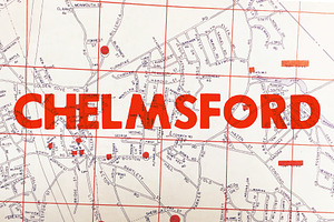 Chelmsford – Vintage Atlas Font