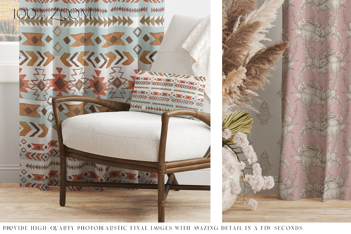 Pinch Pleat & Pencil Pleat Curtains, a Pens & Pencil Mockup by mock-ups (Photo 12 of 13)