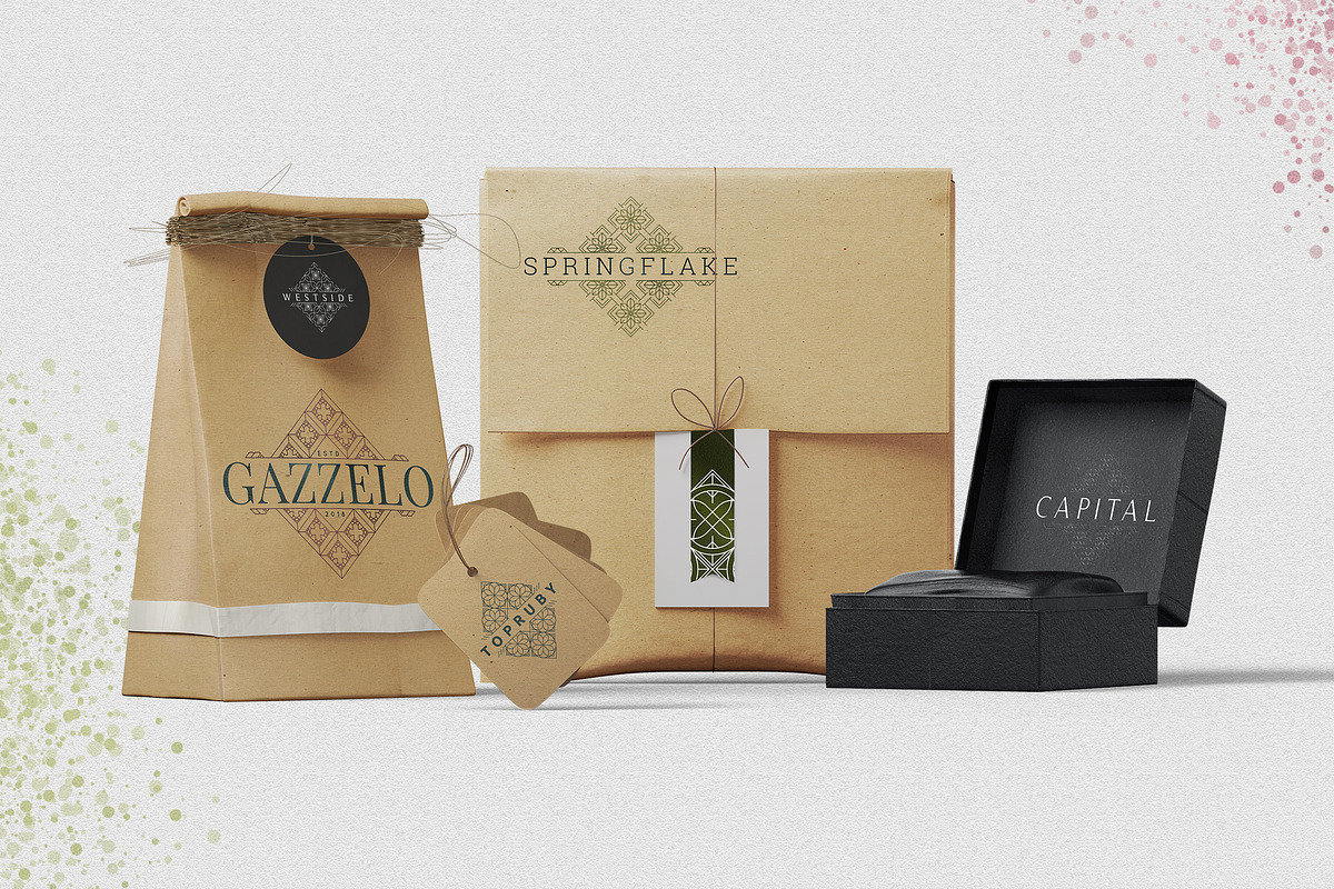 [Spring Vibes] 40 Mosaic Logos -50%, a Branding & Logo Template by VP Fonts (Photo 3 of 27)