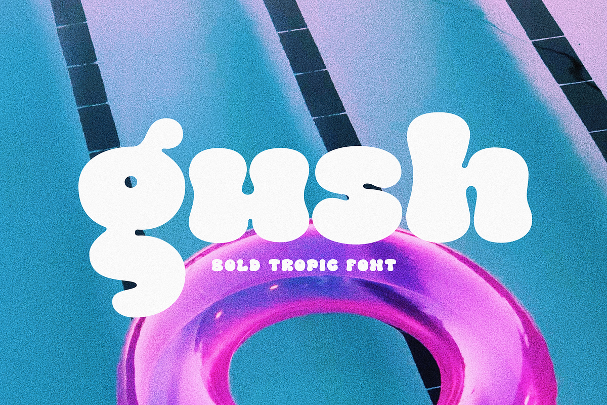 Gush - Tropic Font, a Sans Serif Font by Sans & Sons (Photo 1 of 10)