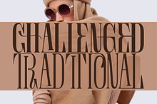 CHALLENGED TRADITIONAL FONT